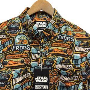 RSVLTS x Star Wars Mandalorian Men's Small "Mandolicious" Kunuflex Nummies Shirt